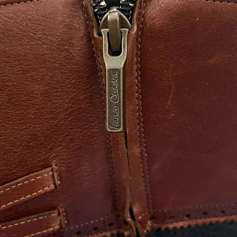 FRANCO CUADRA Belmont Black and Brown Leather Riding Boots Sz 24 MX / 7 US - Picture 6 of 10